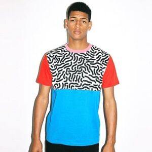 Lazy Oaf Pink Trim Graphic Tee